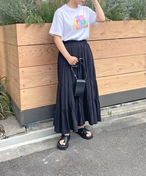 HER CLOSET(ハークローゼット)の「【HERCLOSET】アート柄プリントT(Tシャツ/カットソー・レディース・ホワイト系その他2/ホワイト/ホワイト系その他・S/M)」の11枚目の写真