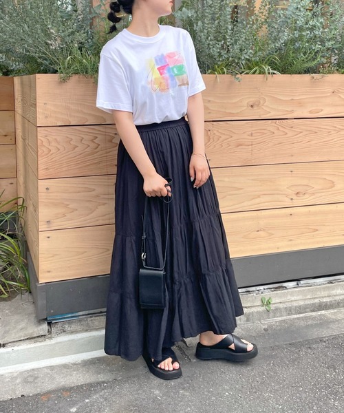 HER CLOSET(ハークローゼット)の「【HERCLOSET】アート柄プリントT(Tシャツ/カットソー・レディース・ホワイト系その他2/ホワイト/ホワイト系その他・S/M)」の10枚目の写真