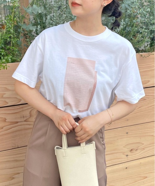 HER CLOSET(ハークローゼット)の「【HERCLOSET】アート柄プリントT(Tシャツ/カットソー・レディース・ホワイト系その他2/ホワイト/ホワイト系その他・S/M)」の8枚目の写真