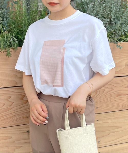 HER CLOSET(ハークローゼット)の「【HERCLOSET】アート柄プリントT(Tシャツ/カットソー・レディース・ホワイト系その他2/ホワイト/ホワイト系その他・S/M)」の7枚目の写真