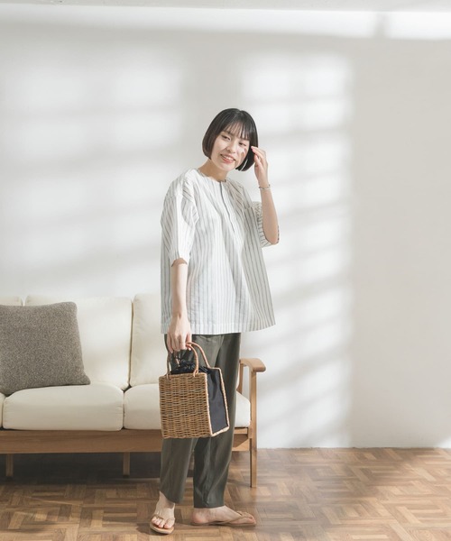 FORK&SPOON（フォークアンドスプーン）の「FORK&SPOON　ベイカーイージーパンツ（その他パンツ・レディース・ブラック/ダークブラウン/カーキ・ONE）」の17枚目の写真