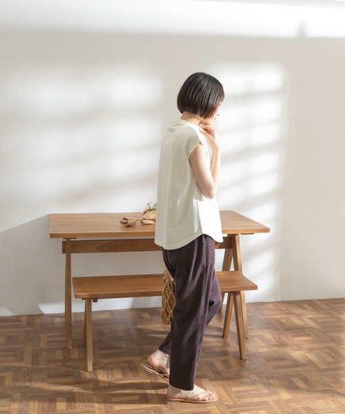 FORK&SPOON（フォークアンドスプーン）の「FORK&SPOON　ベイカーイージーパンツ（その他パンツ・レディース・ブラック/ダークブラウン/カーキ・ONE）」の22枚目の写真