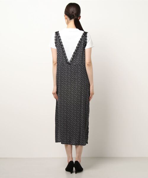 SVEC(シュベック)の「ノースリーブ ロング 花柄 レース ワンピース(ワンピース・レディース・ブラック・FREE)」の3枚目の写真