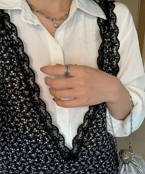 SVEC(シュベック)の「ノースリーブ ロング 花柄 レース ワンピース(ワンピース・レディース・ブラック・FREE)」の10枚目の写真