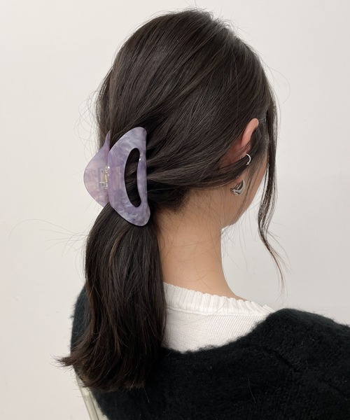 WEGO(ウィゴー)の「WEGO/三角バンスクリップ(バレッタ/ヘアクリップ・レディース・ホワイト/パープル/ブラウン/その他1・FREE)」の15枚目の写真