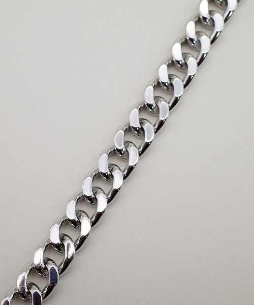 SIGNAL（シグナル）の「【SIGNAL/ シグナル】 Flat Link Chain / キヘイチェーンブレスレット（ブレスレット・メンズ・シルバー・20㎝）」の3枚目の写真