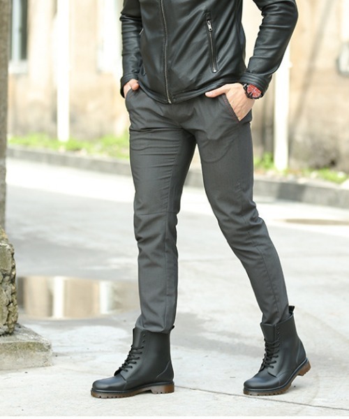 aimoha（アイモハ）の「【ユニセックス】ハイカットレインブーツ（レインシューズ・メンズ・ブラック/ブラック系その他・25.0cm/26.0cm/27.0cm/23.0cm/24.5cm/26.5cm/23.5cm/25.5cm/24.0cm）」の7枚目の写真