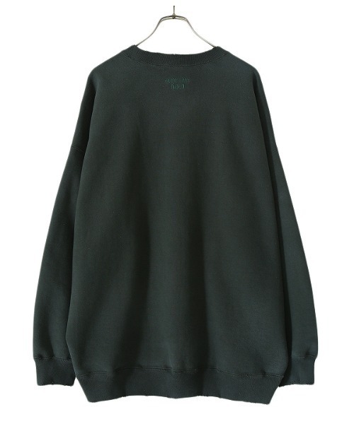 GOLD（ゴールド）の「GOLD / ゴールド：HEAVY SWEAT BIG CREW NECK DAMAGE AGED MODEL：21B-GL68796[MUS]（スウェット・メンズ・グリーン・MEDIUM/LARGE）」の9枚目の写真