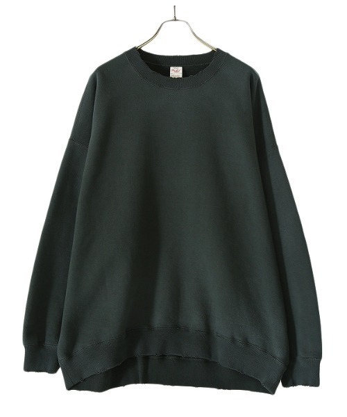 GOLD（ゴールド）の「GOLD / ゴールド：HEAVY SWEAT BIG CREW NECK DAMAGE AGED MODEL：21B-GL68796[MUS]（スウェット・メンズ・グリーン・MEDIUM/LARGE）」の10枚目の写真