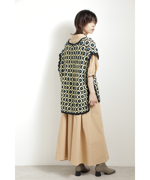 mag.by c(マグバイシー)の「(mag.by c)クロシェニットベスト(ベスト・レディース・イエロー/ブラック・ONE SIZE)」の6枚目の写真