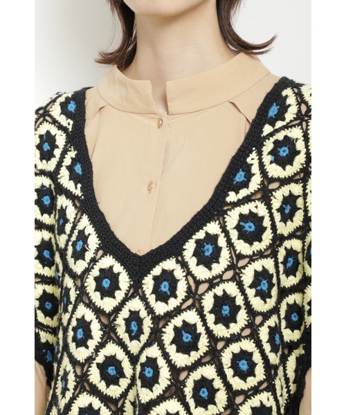 mag.by c(マグバイシー)の「(mag.by c)クロシェニットベスト(ベスト・レディース・イエロー/ブラック・ONE SIZE)」の11枚目の写真