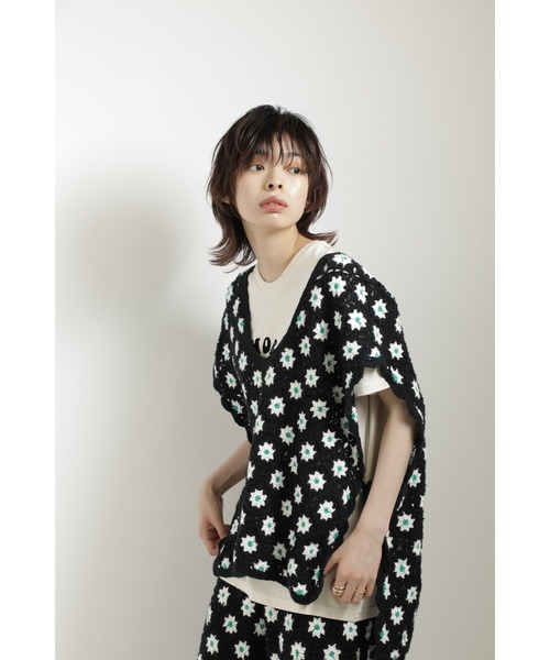 mag.by c(マグバイシー)の「(mag.by c)クロシェニットベスト(ベスト・レディース・イエロー/ブラック・ONE SIZE)」の13枚目の写真
