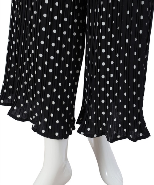 fifth(フィフス)の「プリーツドットワイドパンツ(その他パンツ・レディース・ブラック/ホワイト・MEDIUM/SMALL)」の8枚目の写真