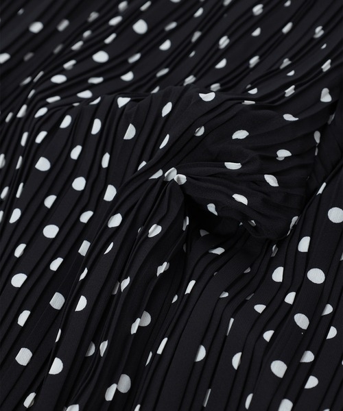 fifth(フィフス)の「プリーツドットワイドパンツ(その他パンツ・レディース・ブラック/ホワイト・MEDIUM/SMALL)」の7枚目の写真