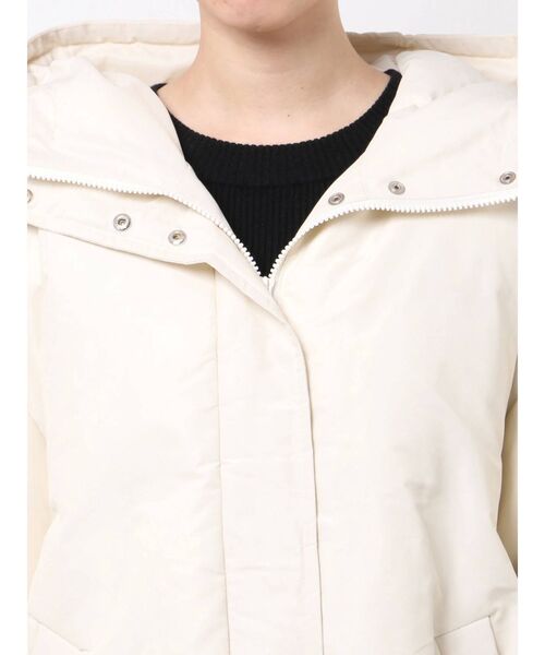 LAGUNAMOON（ラグナムーン）の「シャンブレー中綿ショートコート（その他アウター・レディース・ホワイト/ブラック/パープル/モカ・FREE）」の10枚目の写真