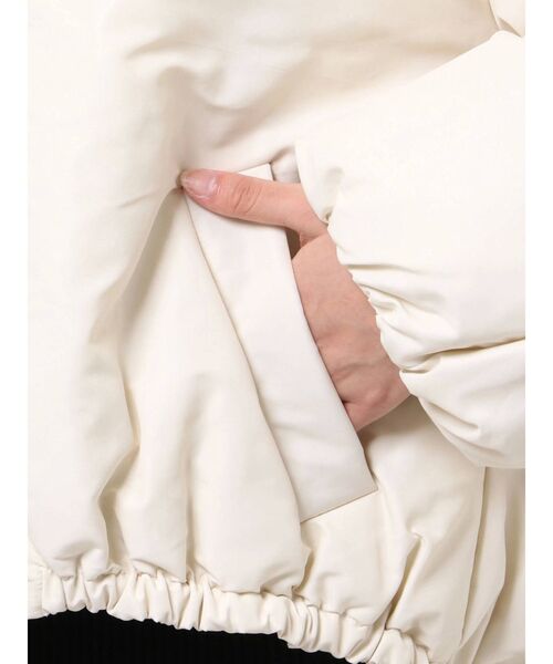 LAGUNAMOON（ラグナムーン）の「シャンブレー中綿ショートコート（その他アウター・レディース・ホワイト/ブラック/パープル/モカ・FREE）」の12枚目の写真