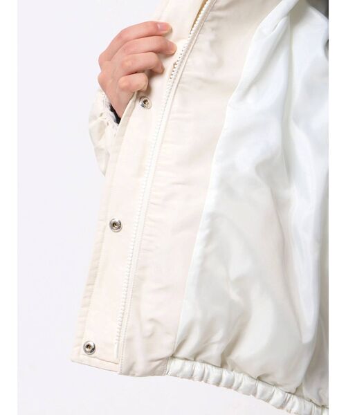 LAGUNAMOON（ラグナムーン）の「シャンブレー中綿ショートコート（その他アウター・レディース・ホワイト/ブラック/パープル/モカ・FREE）」の13枚目の写真