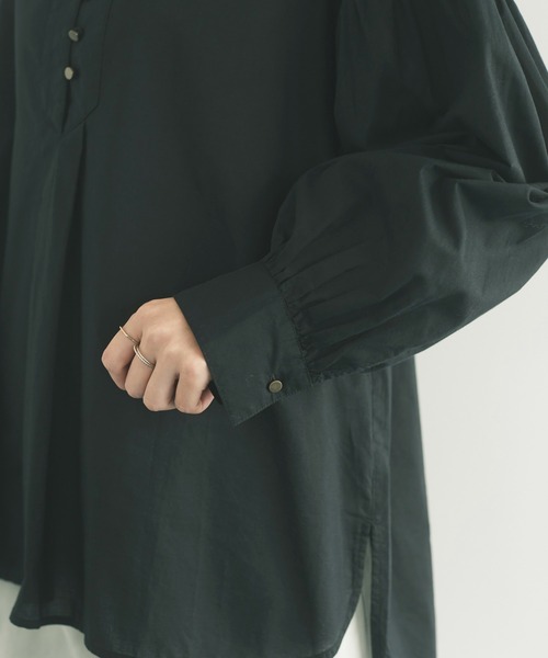 CRAFT STANDARD BOUTIQUE（クラフトスタンダードブティック）の「ピコカット刺繍カラーブラウス　＊◇（シャツ/ブラウス・レディース・ブラック/アイボリー/モカ/ライトパープル・FREE）」の14枚目の写真