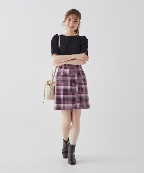 BE RADIANCE（ビーラディエンス）の「Backリボンカットトップス（Tシャツ/カットソー・レディース・ブラウン/ブラック・FREE）」の9枚目の写真