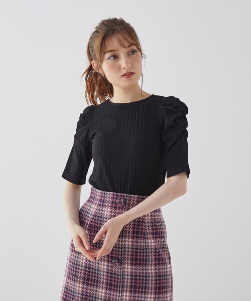 BE RADIANCE（ビーラディエンス）の「Backリボンカットトップス（Tシャツ/カットソー・レディース・ブラウン/ブラック・FREE）」の17枚目の写真