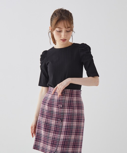 BE RADIANCE（ビーラディエンス）の「Backリボンカットトップス（Tシャツ/カットソー・レディース・ブラウン/ブラック・FREE）」の18枚目の写真