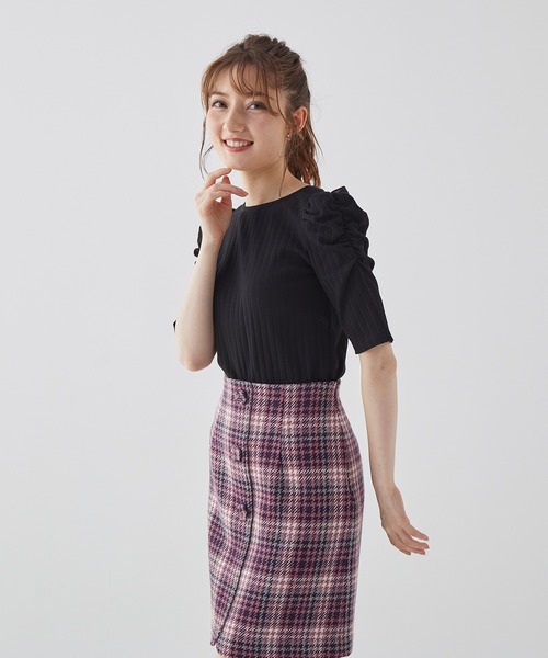 BE RADIANCE（ビーラディエンス）の「Backリボンカットトップス（Tシャツ/カットソー・レディース・ブラウン/ブラック・FREE）」の21枚目の写真