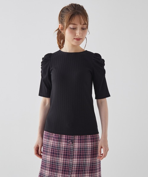 BE RADIANCE（ビーラディエンス）の「Backリボンカットトップス（Tシャツ/カットソー・レディース・ブラウン/ブラック・FREE）」の22枚目の写真