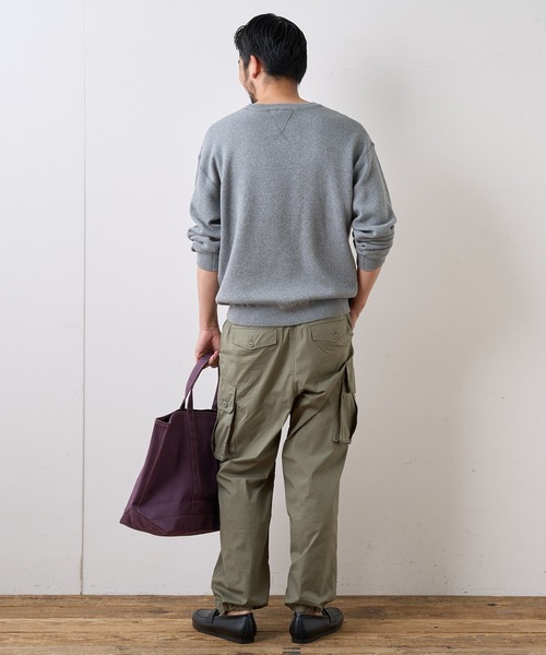 CIAOPANIC TYPY（チャオパニックティピー）の「【OSORO】スウェットライクニット プルオーバー（ニット/セーター・メンズ・ライトグレー/ブラック/グリーン/イエロー/オレンジ・S/M/L/XL）」の19枚目の写真