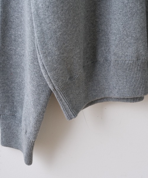 CIAOPANIC TYPY（チャオパニックティピー）の「【OSORO】スウェットライクニット プルオーバー（ニット/セーター・メンズ・ライトグレー/ブラック/グリーン/イエロー/オレンジ・S/M/L/XL）」の20枚目の写真