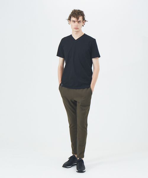 5351 POUR LES HOMMES(ゴーサンゴーイチプールオム)の「【定番】無地 Vネック 半袖 Tシャツ(Tシャツ/カットソー・メンズ・ブラック/ホワイト・46/44/50/48)」の11枚目の写真