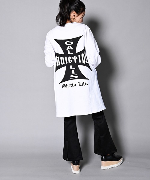 GALLIS ADDICTION（ガリスアディクション）の「GA IRON-CROSS L/S TEE/アイアンクロス ロンT（Tシャツ/カットソー・メンズ・ホワイト/ブラック・M/L）」の14枚目の写真