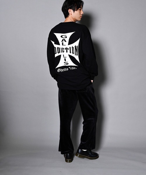 GALLIS ADDICTION（ガリスアディクション）の「GA IRON-CROSS L/S TEE/アイアンクロス ロンT（Tシャツ/カットソー・メンズ・ホワイト/ブラック・M/L）」の20枚目の写真