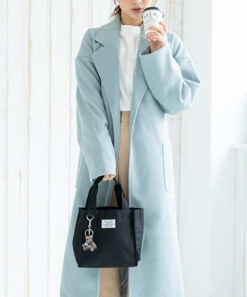 PAUL & JOE ACCESSOIRES(ポールアンドジョーアクセソワ)の「PAUL & JOE ACCESSOIRES (ポール&ジョーアクセソワ) ランチトート ワッペン・クマ ポールアンドジョー(トートバッグ・レディース・ブラック/ブラウン・FREE)」の10枚目の写真