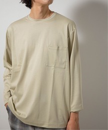 EDIFICE | ポンチ ワイド ポケット ロングスリーブ Tシャツ(Tシャツ/カットソー)
