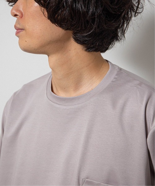 EDIFICE(エディフィス)の「ポンチ ワイド ポケット ロングスリーブ Tシャツ(Tシャツ/カットソー・メンズ・ライトパープル/ベージュ/カーキ/コバルトブルー・MEDIUM/LARGE/SMALL)」の19枚目の写真