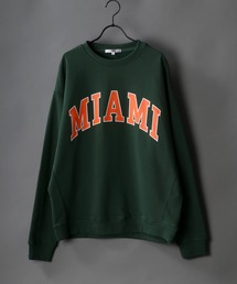 SITRY | wide silhouette college print sweat shirt/ワイドシルエット カレッジプリント スウェット シャツ/トレーナー(スウェット)