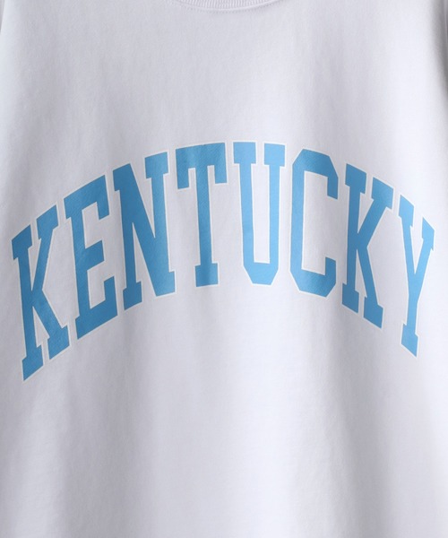 SITRY(シトリー)の「wide silhouette college print sweat shirt/ワイドシルエット カレッジロゴ スウェット シャツ/トレーナー(スウェット・メンズ・オフホワイト/杢グレー/チャコールグレー/バーガンディー/グリーン/ネイビー・M/L)」の10枚目の写真