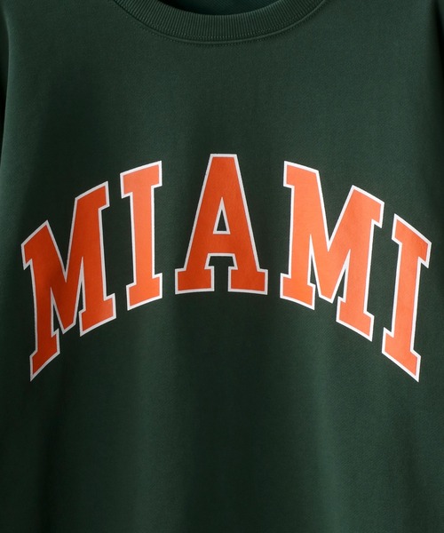 SITRY(シトリー)の「wide silhouette college print sweat shirt/ワイドシルエット カレッジロゴ スウェット シャツ/トレーナー(スウェット・メンズ・オフホワイト/杢グレー/チャコールグレー/バーガンディー/グリーン/ネイビー・M/L)」の13枚目の写真