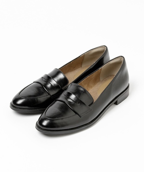 LEPSIM（レプシィム）の「フェイクファー中敷きローファー　236250（ローファー・レディース・ブラック/パイソン・MEDIUM/LARGE）」の6枚目の写真