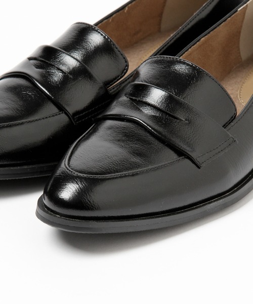 LEPSIM（レプシィム）の「フェイクファー中敷きローファー　236250（ローファー・レディース・ブラック/パイソン・MEDIUM/LARGE）」の13枚目の写真