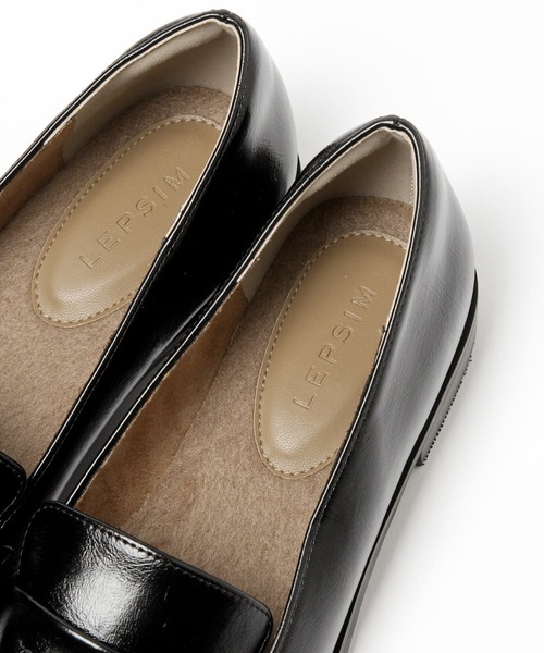 LEPSIM（レプシィム）の「フェイクファー中敷きローファー　236250（ローファー・レディース・ブラック/パイソン・MEDIUM/LARGE）」の14枚目の写真