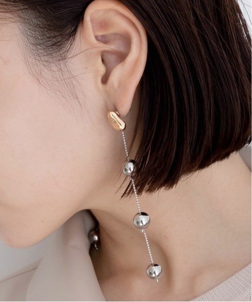 RANDA（ランダ）の「メタルビーンズピアス（ピアス（両耳用）・レディース・ゴールド/シルバー・FREE）」の8枚目の写真