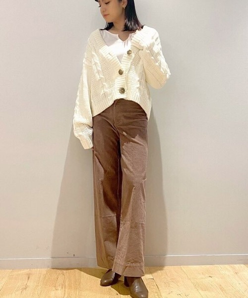 GAP(ギャップ)の「オーバーサイズ ケーブル カーディガン(カーディガン/ボレロ・レディース・ホワイト/その他/グレー・M/XS/XXS/L/S/XL)」の10枚目の写真