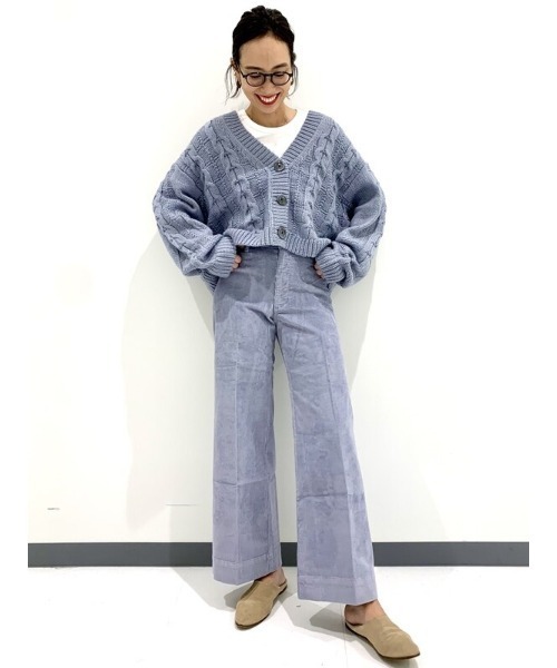 GAP(ギャップ)の「オーバーサイズ ケーブル カーディガン(カーディガン/ボレロ・レディース・ホワイト/その他/グレー・M/XS/XXS/L/S/XL)」の14枚目の写真