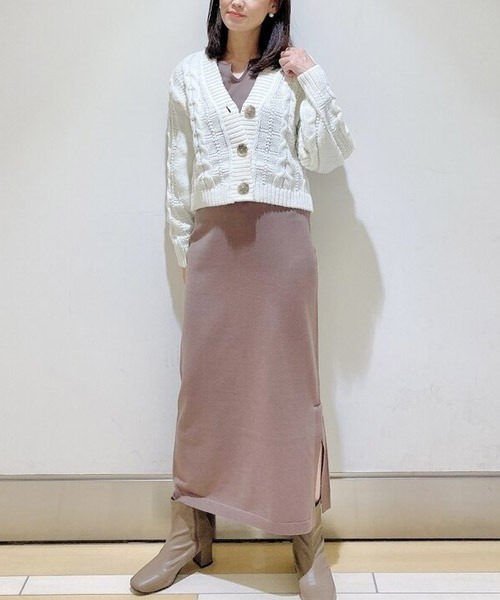 GAP(ギャップ)の「オーバーサイズ ケーブル カーディガン(カーディガン/ボレロ・レディース・ホワイト/その他/グレー・M/XS/XXS/L/S/XL)」の15枚目の写真