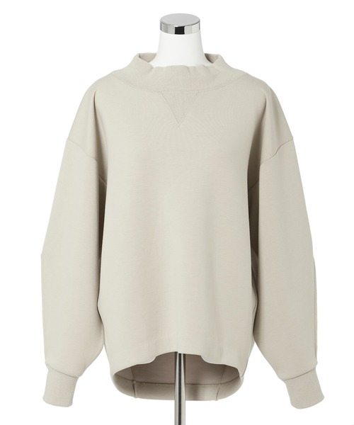 DRWCYS（ドロシーズ）の「モックネックプルオーバー（スウェット・レディース・ベージュ/カーキ/ブラック・FREE）」の4枚目の写真