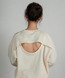 Amiur | back round open sweat(スウェット)