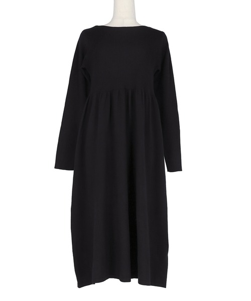 coca（coca）（コカ）の「＼新色登場／ボートネックニットワンピ―ス（ワンピース・レディース・グレー系その他/ブラック/グリーン/ベージュ/ピンク/アイボリー/カーキ・SHORT/LONG）」の10枚目の写真