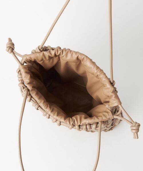 green label relaxing(グリーンレーベルリラクシング)の「メッシュ × エコファー 2WAY バッグ(トートバッグ・レディース・ブラック/ベージュ・FREE)」の12枚目の写真