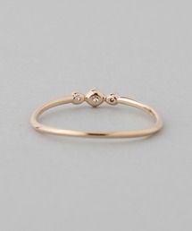 SIENA ROSE（シエナロゼ）の「【廃盤】LAUREL・U字3粒ダイヤリング